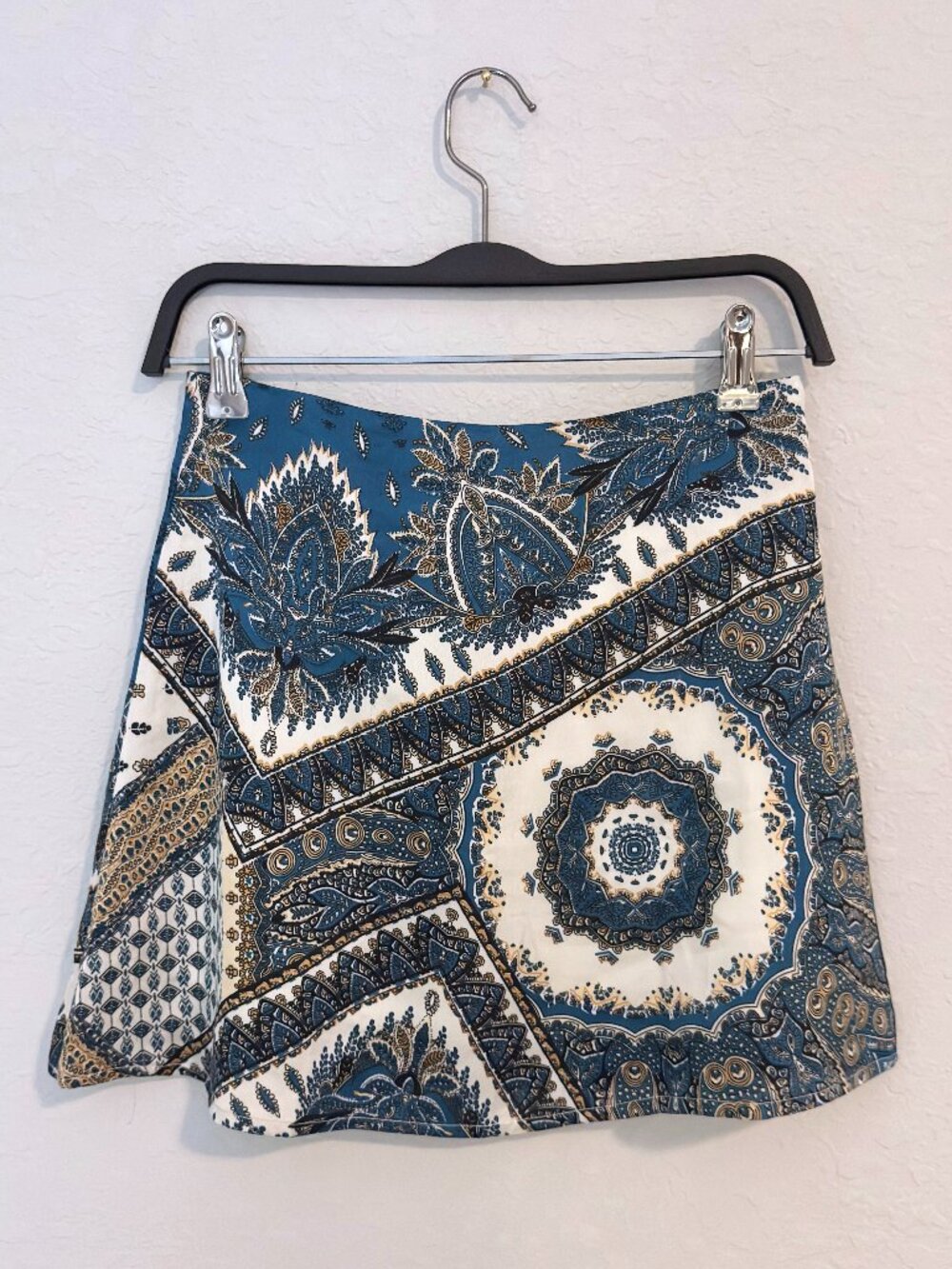 Boho Paisley Mini Skirt
